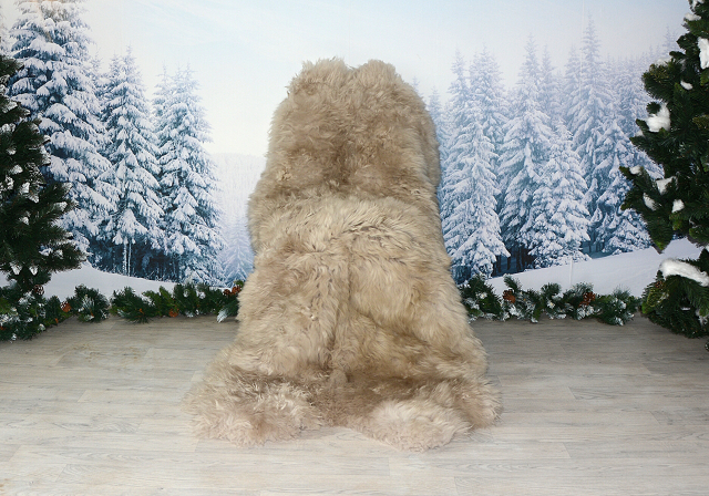 4er Lammfell Teppich Beige (öko)